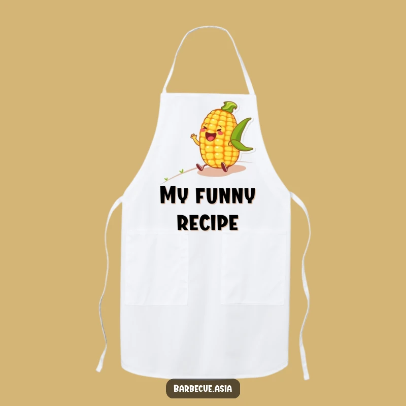 Funny Corn Cob Laugh Apron: Cook with Glee and Humor