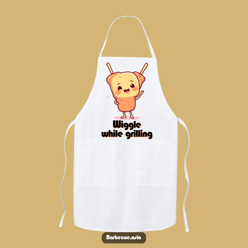 Funny Food Skewer Wiggle Apron: Cook and Wiggle with Joy