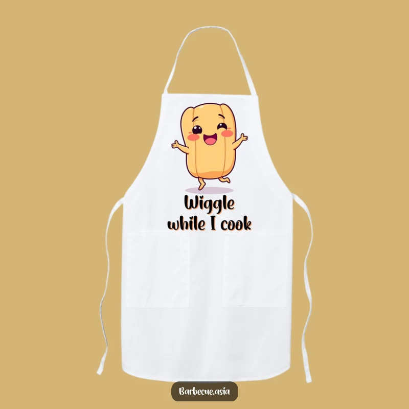 Funny Hot Dog Dance Apron: Cook Up Smiles in the Kitchen