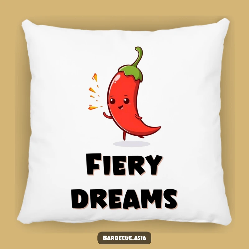 Funny Chili Pepper Spark Pillow: Snuggle with Spicy Comfort