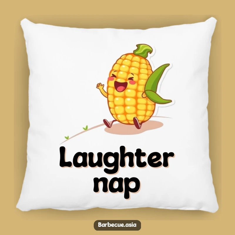 Funny Corn Cob Laugh Pillow: Cuddle Up with a Hilarious Friend