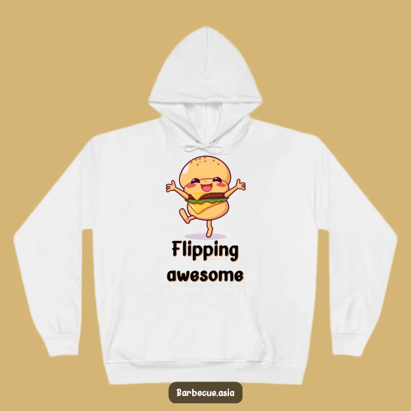 Funny Hamburger Cartwheel Hoodie: Cozy Up with Cheesy Humor