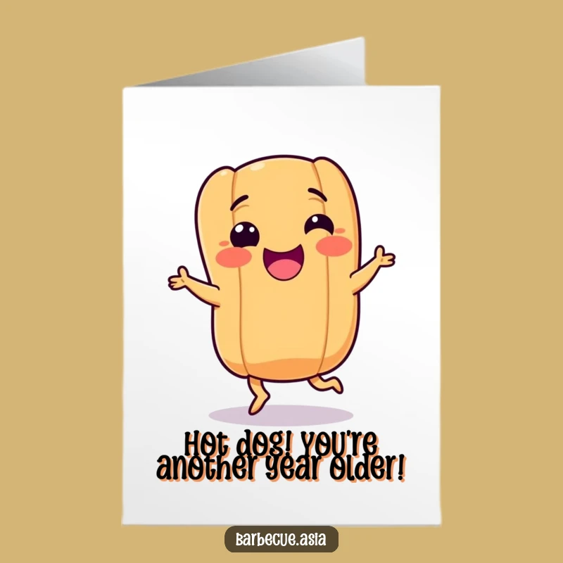 Free Printable Happy Birthday Hot Dog Dance Card: Funny Downloadable Gift for a Joyful Celebration