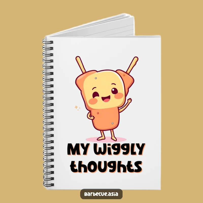 Funny Food Skewer Wiggle Notebook: Jot Down Ideas with Flair