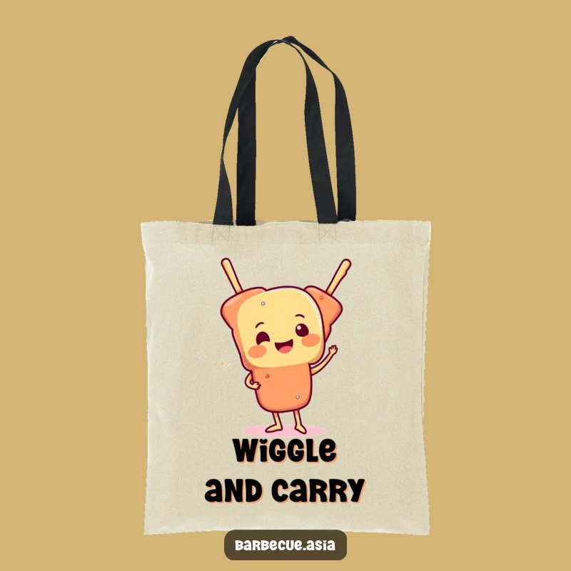 Funny Food Skewer Wiggle Tote Bag: Carry Your Fun On the Go